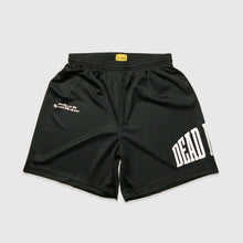  SIDE ARCHED LOGO BLACK MESH SHORTS