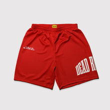  SIDE ARCHED LOGO RED MESH SHORTS